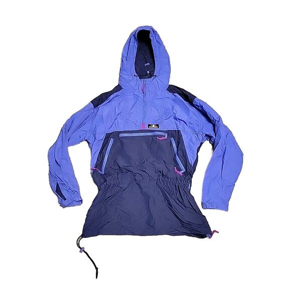VTG Sierra Designs Anorak Pullover Jacket SZ Medium hooded quarter zip Womens - Picture 1 of 14